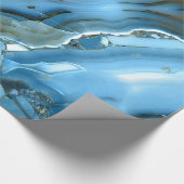 Deep Blue Marble Geschenkpapier (Ecke)