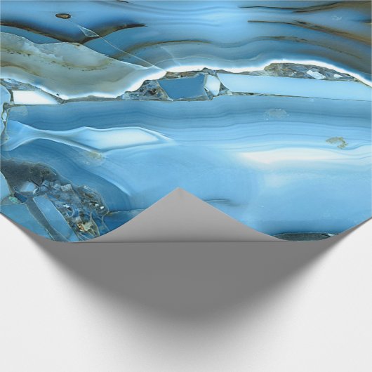 Deep Blue Marble Geschenkpapier (Ecke)