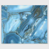 Deep Blue Marble Geschenkpapier (Flach)