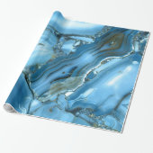 Deep Blue Marble Geschenkpapier (Ungerollt)