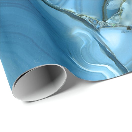 Deep Blue Marble Geschenkpapier (Rolleneckpunkt)