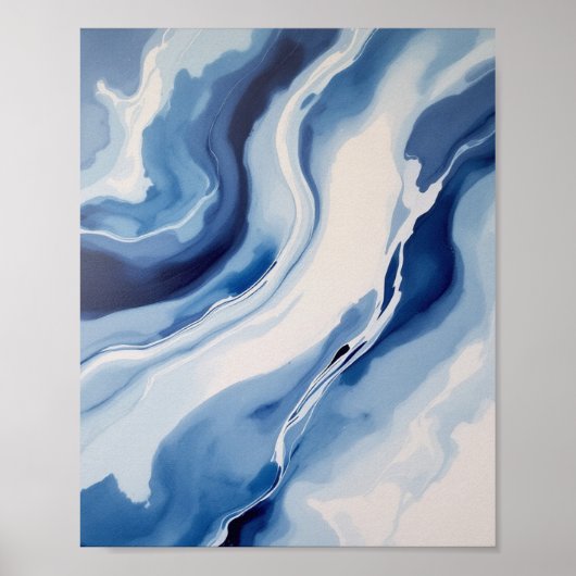 Deep Blue Marble Poster (Vorne)