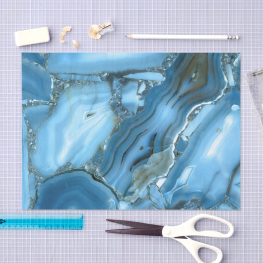 Deep Blue Marble Seidenpapier (Handwerk)