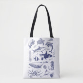 Deep Blue Menagerie Tasche (Vorderseite)