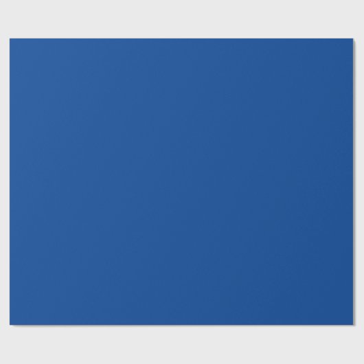 Deep Blue Minimalistisch Geschenkpapier (Flach)