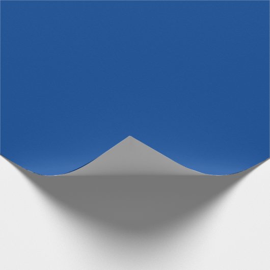 Deep Blue Minimalistisch Geschenkpapier (Ecke)