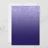 Deep Blue Modern Gradient 30. Geburtstag Einladung (Rückseite)
