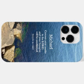 Deep Blue Ocean Foto Christlich Bible Verse Name Case-Mate iPhone Hülle (Rückseite (Horizontal))