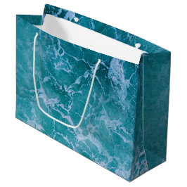 Deep Blue Ocean Waves Beach Große Geschenktüte