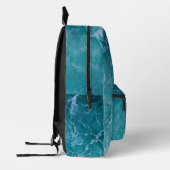 Deep Blue Ocean Waves School Bedruckter Rucksack (Links)
