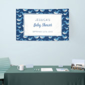 Deep Blue Ocean Whale Baby Boy Baby Dusche Banner (Messeveranstaltung)