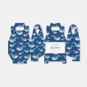 Deep Blue Ocean Whale Baby Boy Baby Dusche Geschenkschachtel (Ungefaltet)
