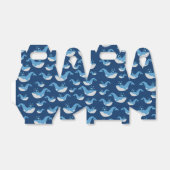 Deep Blue Ocean Whale Muster Geschenkschachtel (Ungefaltet)