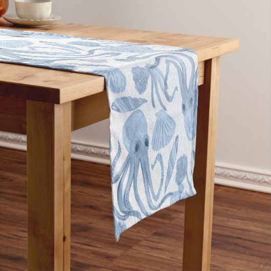 Deep Blue Octo Kurz Table Runner Kurzer Tischläufer (Beispiel)