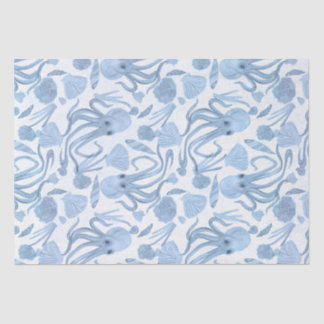 Deep Blue Octo Tissue Paper Seidenpapier