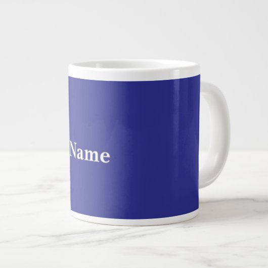 Deep Blue personalisieren Jumbo-Tasse (Vorderseite Rechts)