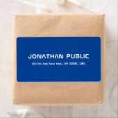 Deep Blue Personalisiert Modern Simple Template (Insitu)