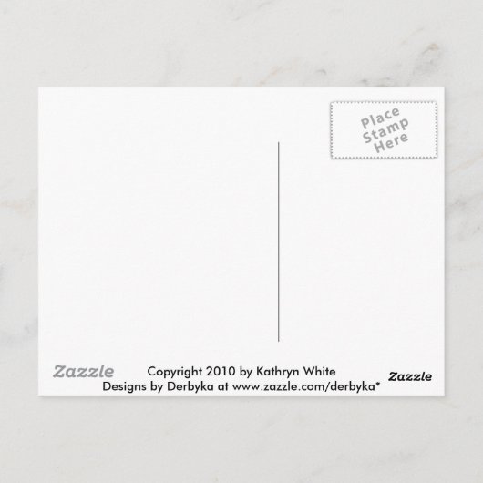 Deep Blue Postkarte (Rückseite)