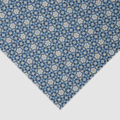 Deep Blue Prairie Heritage Medallion Seidenpapier (Ausschnitt)