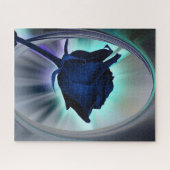 Deep blue rose puzzle (Horizontal)