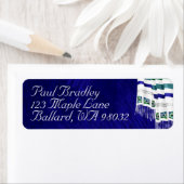 Deep Blue Rücksendeadresse Label mit/ Tallit (Insitu)