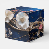 Deep Blue Scatter-Blume Geschenkschachtel (Rückseite)