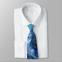 Deep Blue Sea Neck Tie Krawatte