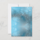 Deep Blue Sea Summer Wedding Card RSVP Karte (Rückseite)