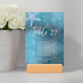 Deep Blue Sea Summer Wedding Guest Names Tischnummer