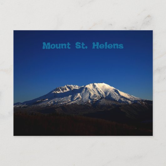 Deep Blue Sky Mount St Helens Postcard Postkarte (Vorderseite)