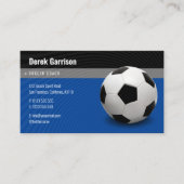 Deep Blue Soccer | Sportlehrer Visitenkarte (Vorderseite)