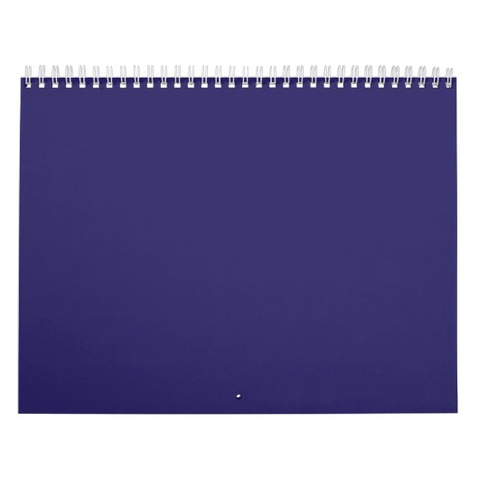 Deep Blue Solid Background | Classic Modern Design Kalender (Titelbild)