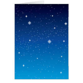 Deep Blue Starry Night Sky