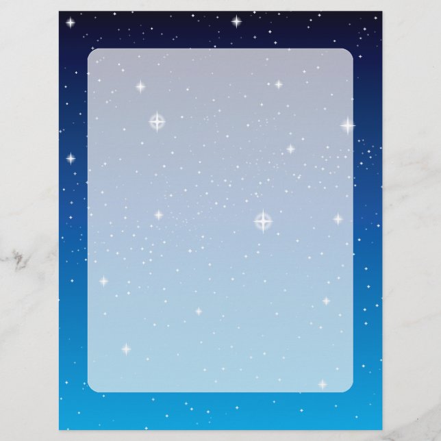 Deep Blue Starry Night Sky (Vorderseite)