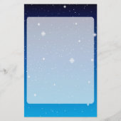 Deep Blue Starry Night Sky Briefpapier (Vorderseite)
