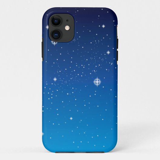 Deep Blue Starry Night Sky Case-Mate iPhone Hülle (Rückseite)
