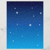 Deep Blue Starry Night Sky Flyer (Vorne)