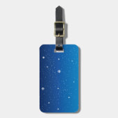 Deep Blue Starry Night Sky Gepäckanhänger (Vorderseite vertikal)