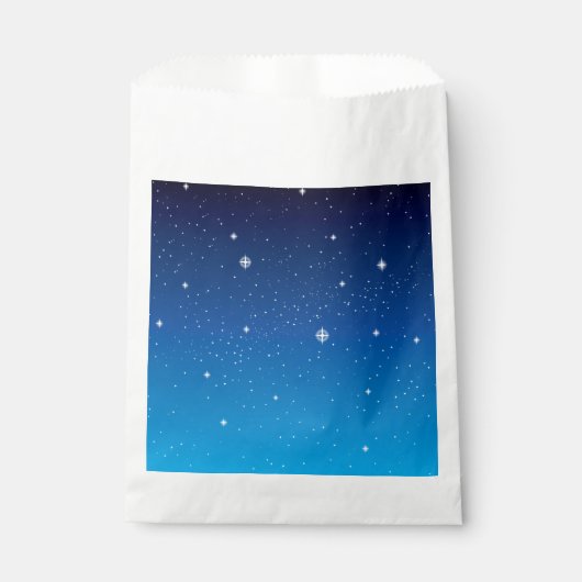 Deep Blue Starry Night Sky Geschenktütchen (Vorderseite)