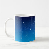 Deep Blue Starry Night Sky Kaffeetasse (Links)