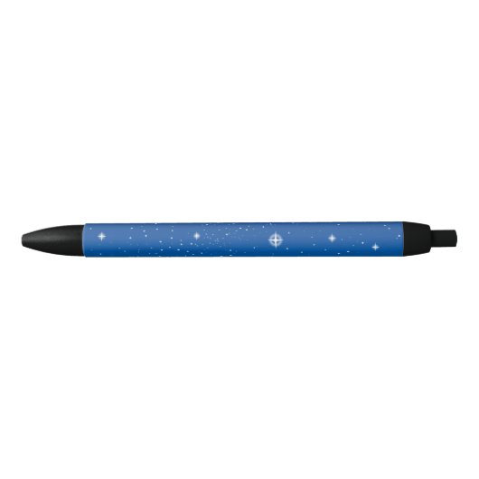 Deep Blue Starry Night Sky Kugelschreiber (Vorderseite)
