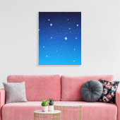 Deep Blue Starry Night Sky Leinwanddruck (Insitu (Wohnzimmer))
