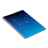Deep Blue Starry Night Sky Notizblock (Rechte Seite)