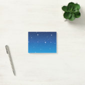 Deep Blue Starry Night Sky Post-it Klebezettel (Büro)