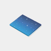 Deep Blue Starry Night Sky Post-it Klebezettel (angewinkelt)