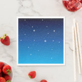 Deep Blue Starry Night Sky Serviette (Beispiel)