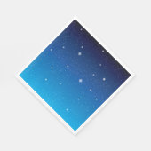Deep Blue Starry Night Sky Serviette (Ecke)