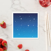 Deep Blue Starry Night Sky Serviette (Beispiel)
