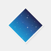 Deep Blue Starry Night Sky Serviette (Ecke)