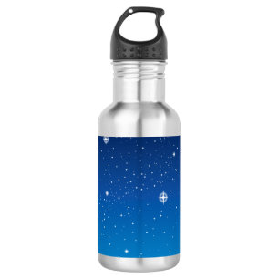 Deep Blue Starry Night Sky Trinkflasche